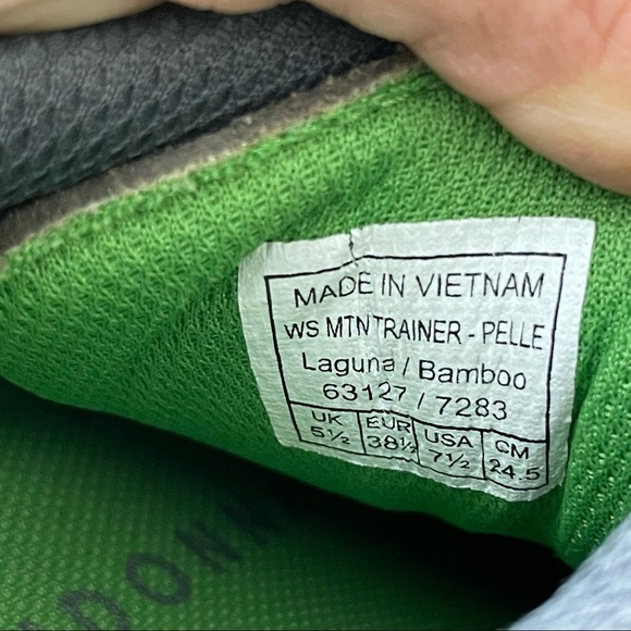 Salewa Mountain Trainer Laguna Bamboo Hiking Boot Sneaker Womens 7.5 - Picture 9 of 11